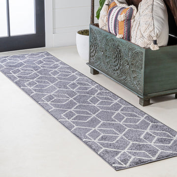 Tumbling Blocks Modern Geometric Area Rug 2